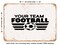 DECORATIVE METAL SIGN - Your Team Football - Vintage Rusty Look